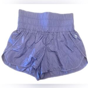 FP Movement by Free People Lavender Smocked-Waist Athletic Shorts